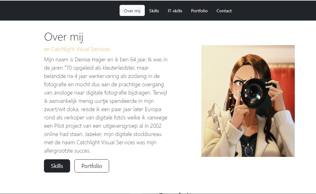 De website waar je naar kijkt
